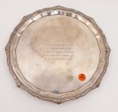 English Sterling Footed Salver