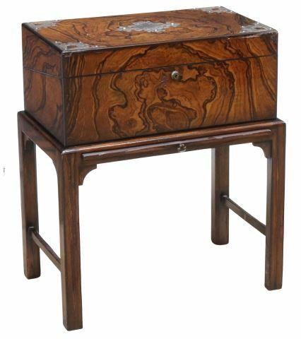 ENGLISH STERLING-MOUNTED COROMANDEL