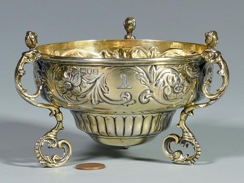 ENGLISH STERLING REPOUSSE LOVING