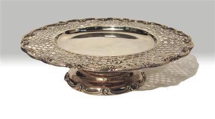 English sterling silver cake plate