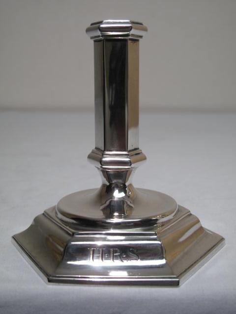 English sterling silver candlestick