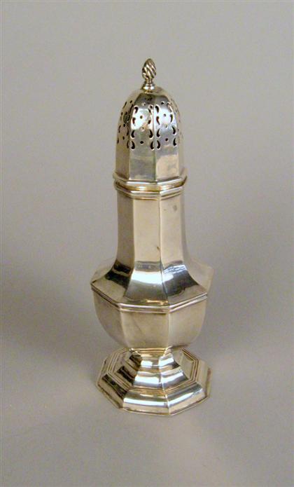 English sterling silver castor   