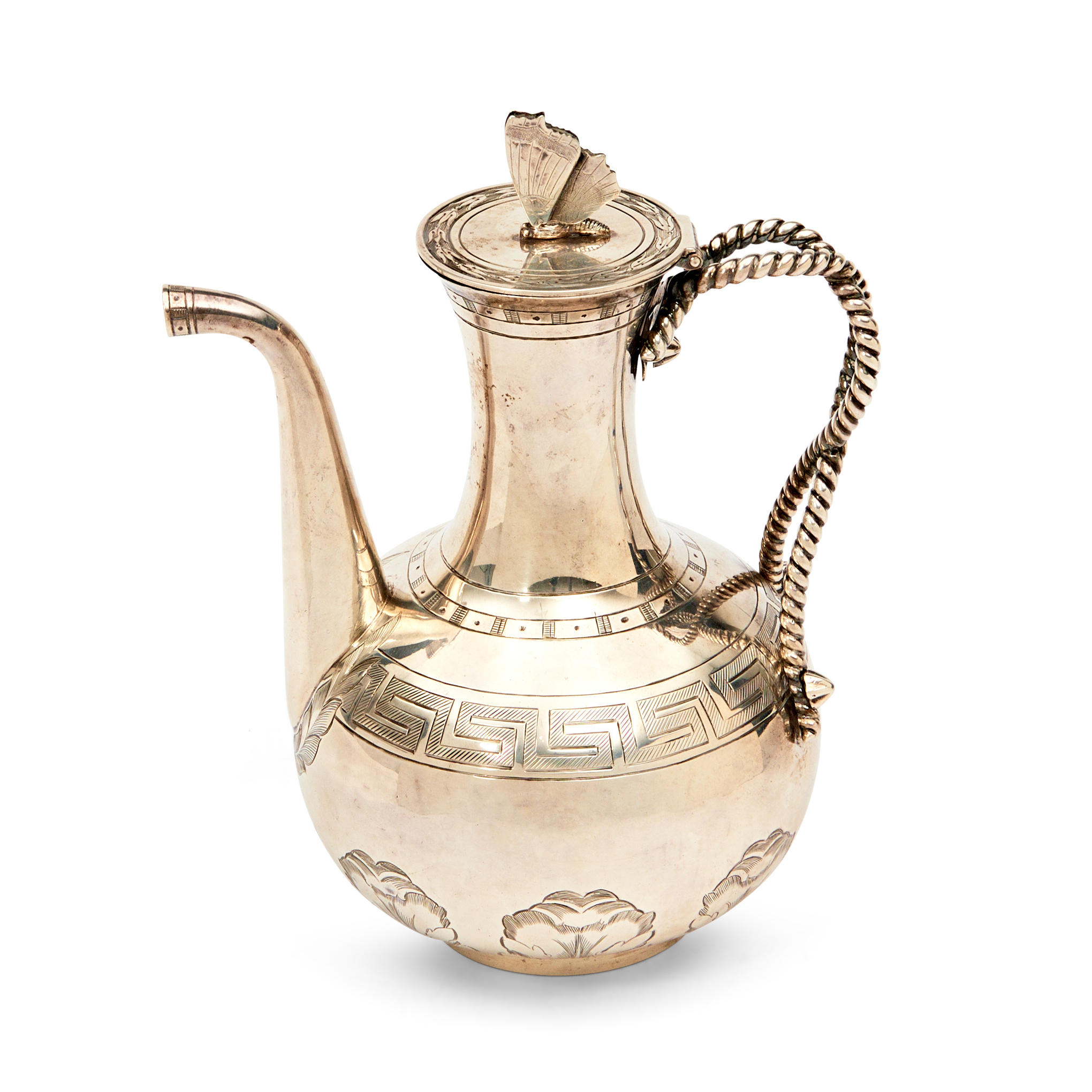 ENGLISH STERLING SILVER COFFEE POT,