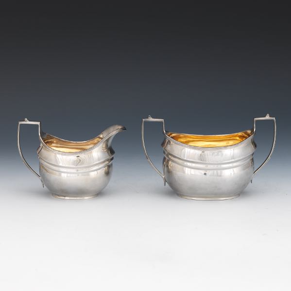 ENGLISH STERLING SILVER CREAM AND