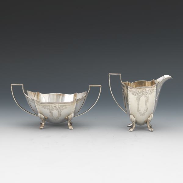 ENGLISH STERLING SILVER CREAMER AND