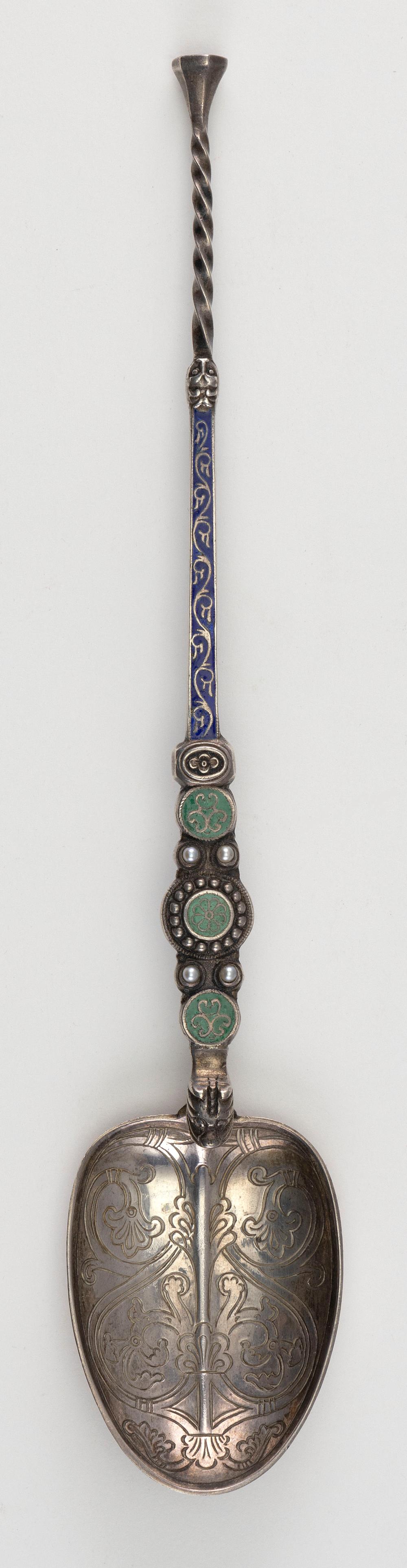 ENGLISH STERLING SILVER ENAMELED