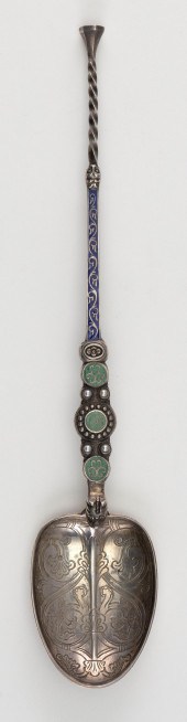 ENGLISH STERLING SILVER ENAMEL