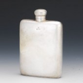 ENGLISH STERLING SILVER FLASK,