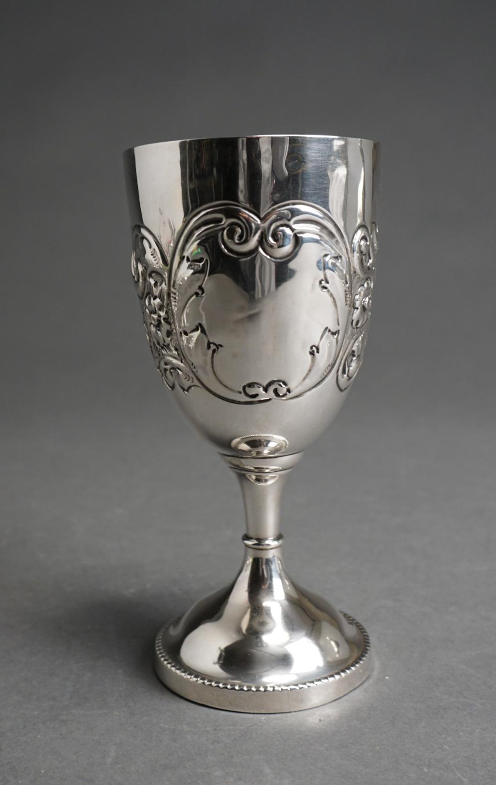 ENGLISH STERLING SILVER GOBLET BY