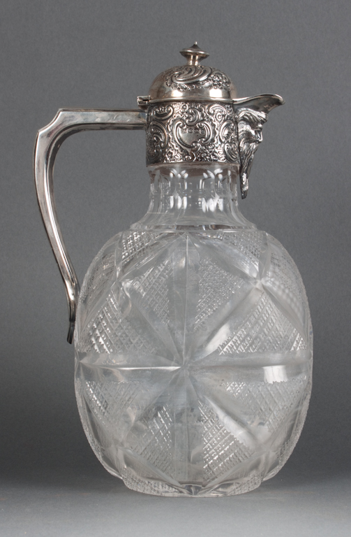 English sterling silver-mounted cut