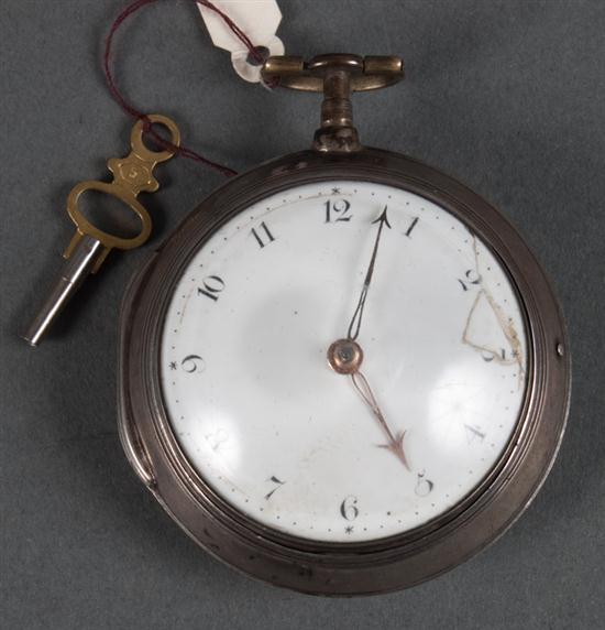 English sterling silver pair case