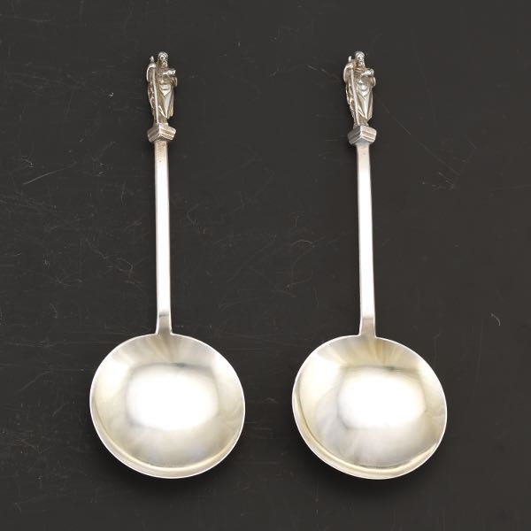 ENGLISH STERLING SILVER PAIR OF