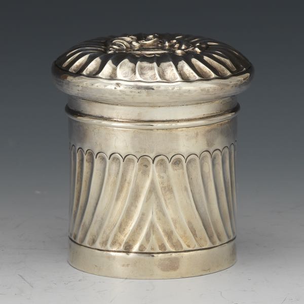 ENGLISH STERLING SILVER TEA CADDY