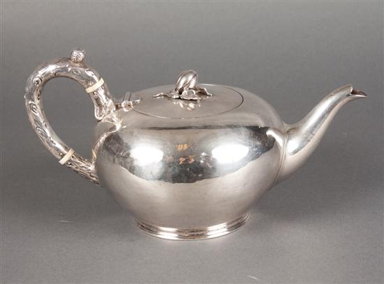 English sterling silver teapot