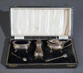 ENGLISH STERLING SILVER THREE-