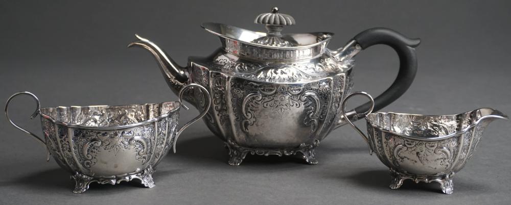 ENGLISH STERLING SILVER THREE-PIECE