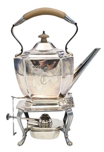 ENGLISH STERLING SILVER TILTING POT
