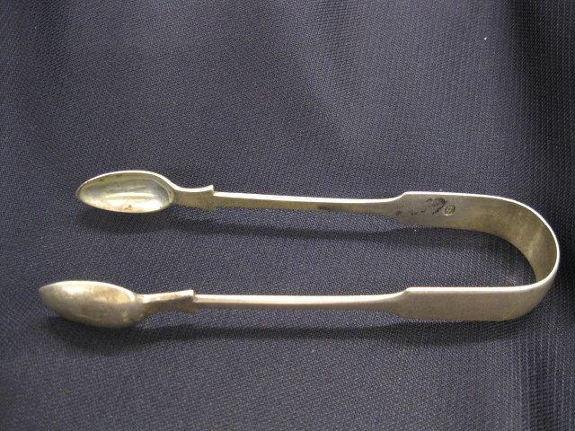 English Sterling Silver Tongs 5''