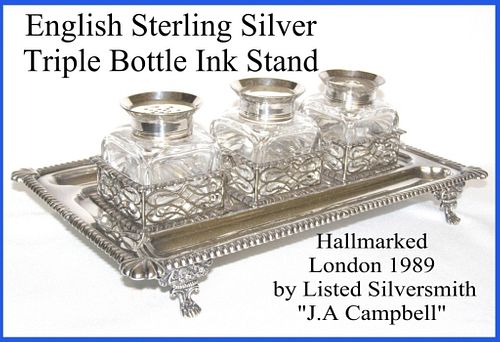 ENGLISH STERLING SILVER TRIPLE
