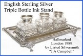 ENGLISH STERLING SILVER TRIPLE