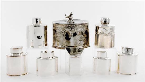 English sterling tea caddies 3
