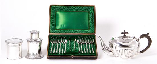 English sterling tea caddies and