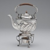 English Sterling Tea Kettle-on