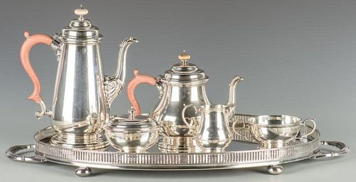 ENGLISH STERLING TEA SERVICE,