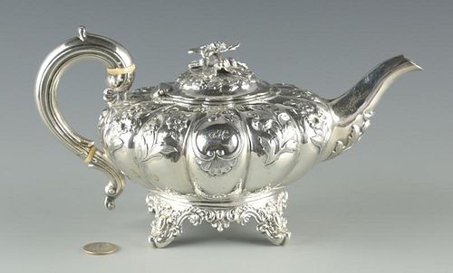 ENGLISH STERLING TEAPOT, W.