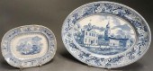 ENGLISH STONEWARE BLUE TRANSFE