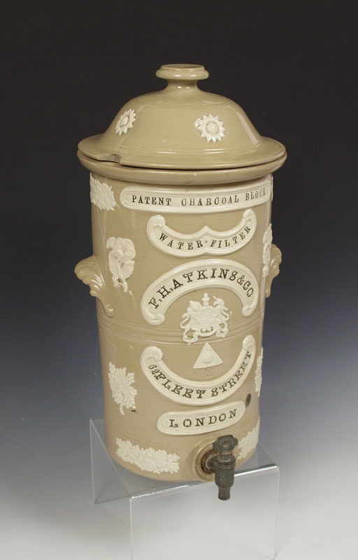 ENGLISH STONEWARE WATER FILTER WITH