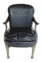 ENGLISH STYLE LIBRARY CHAIR, B
