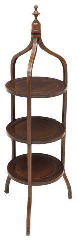 ENGLISH STYLE MAHOGANY THREE-TIER