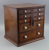 ENGLISH TABLETOP JEWELRY CHEST