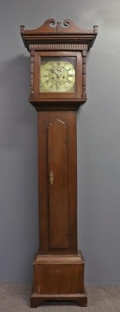 English tall case clock with e
