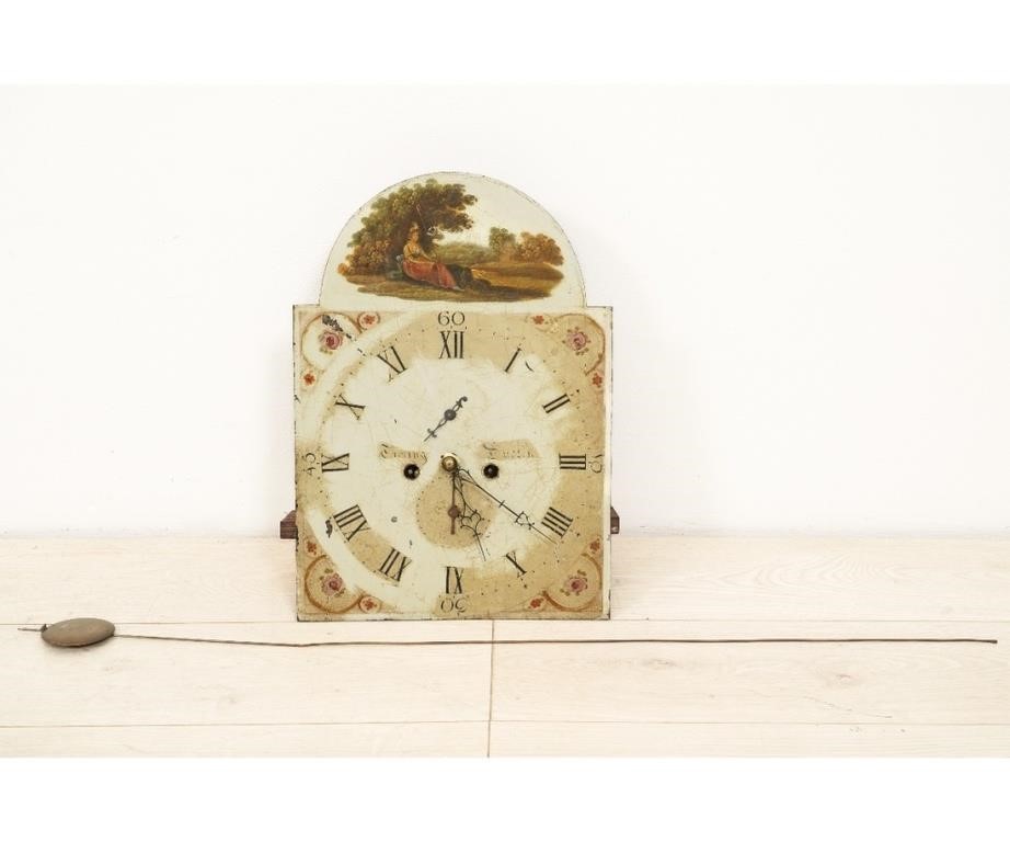 English tall case clock works,
