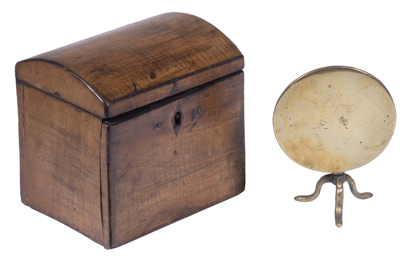 ENGLISH TEA CADDY & CANDLE