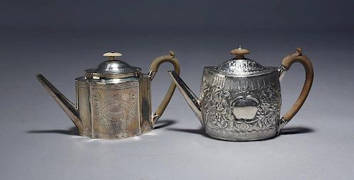 ENGLISH TEA POTSTwo English Geo III