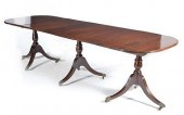 ENGLISH THREE PEDESTAL MAHOGAN
