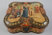 ENGLISH TIN WITH DEPICTION OF