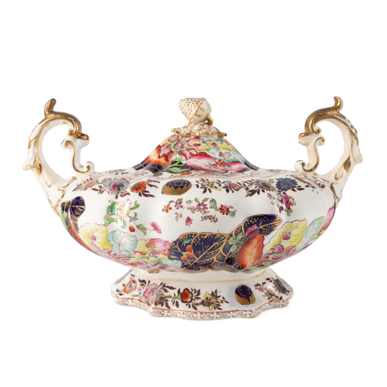ENGLISH 'TOBACCO LEAF' IRONSTONE