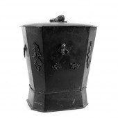 ENGLISH TOLE COAL SCUTTLE WITH