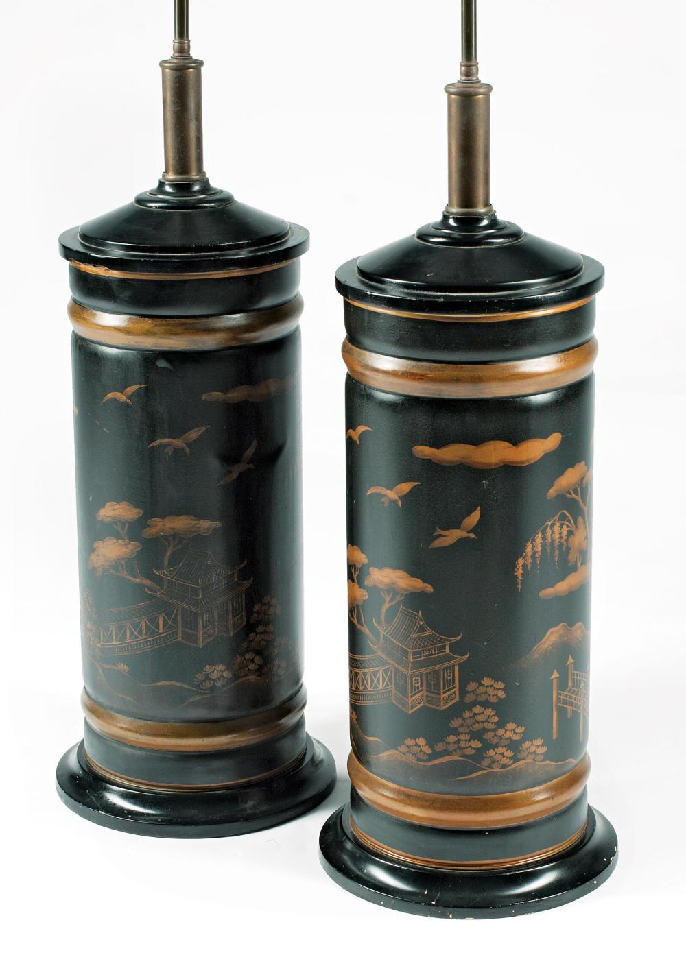 ENGLISH TôLE PEINTE CHINOISERIE
