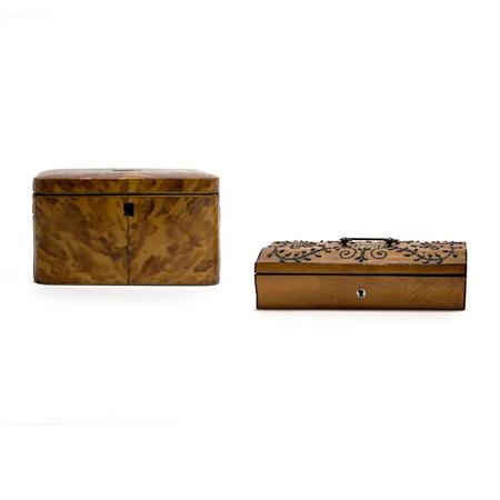English Tortoise Shell Veneered Tea