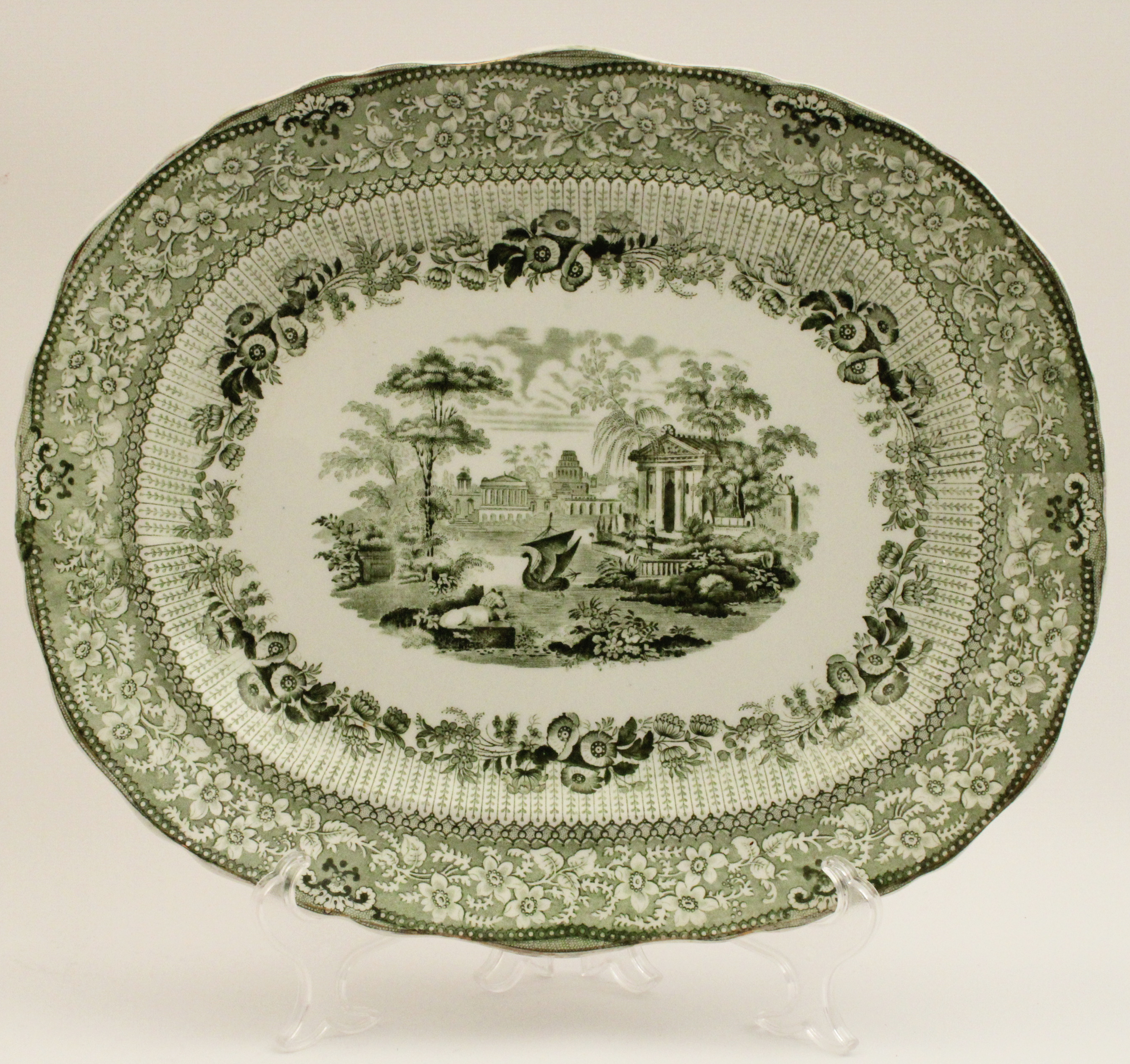 ENGLISH TRANSFER WARE PLATTER BY