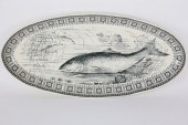 ENGLISH TRANSFERWARE FISH PLAT