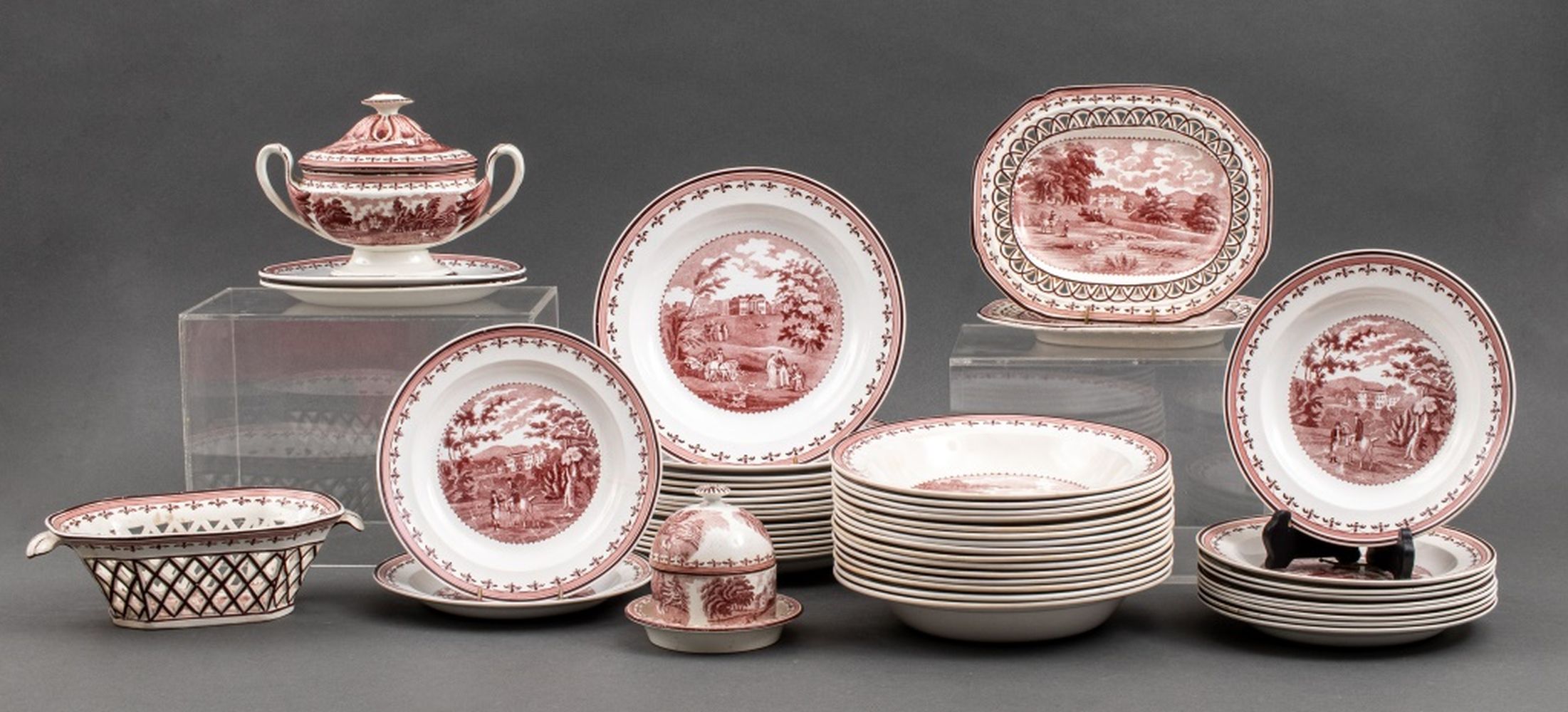 ENGLISH TRANSFERWARE PORCELAIN