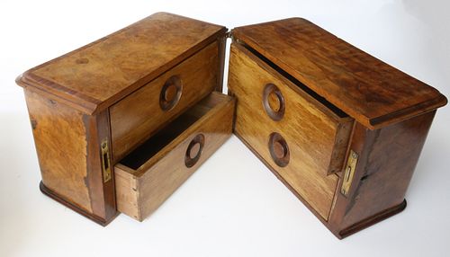 ENGLISH TRAVELING BOX, CIRCA