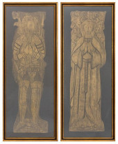 ENGLISH TUDOR TOMB EFFIGY RUBB
