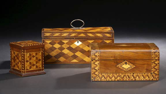 English "Tunbridge"-Marquetry Table